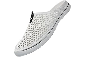 SAGUARO Letnie kapcie męskie, damskie, oddychające, perforowane kapcie ogrodowe, lekkie, antypoślizgowe, szybkoschnące, muły, do wszystkich sportów plażowych, basenów