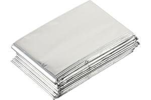 FUANA Películas de Mylar para crecimiento de plantas, película reflectante para plantas, película de Mylar de alta reflectante, hojas de aluminio para cubrir invernaderos de primeros auxilios, manta