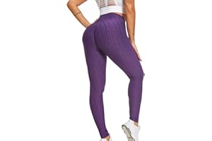 Merlvida Leggings Femme Push Up Anti-Cellulite Butt Lift Legging de Sport Taille Haute Slim Fit Pantalon De Yoga pour Femmes