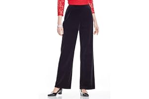 Chums Ladies Women's Velour Trousers Elegance and Comfort with Straight Leg Styling