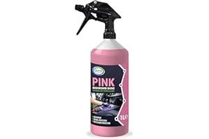 JOVS Pink Dashboard Shine Spray 1L - Cherry Fragrance | Ultimate Cleaner for Car Dashboards | Interior Plastic Restorer | Professional Grade with Refreshing Scent | Silicone Based Formula.