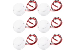 KUOQIY 6 Sztuk 2 x 3V CR2032 Okrągłe Gniazdo Uchwytu Baterii, CR2032 Guzikowe Gniazdo Uchwytu Baterii, 3 V Uchwyt Baterii z Przełącznikiem, Przełącznik Wciskany, Białe