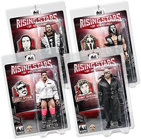 Full Set of 4 - Rising Stars of Wrestling Series 2 - Tama Tonga, Kenny Omega, Compton &amp; Joey Ryan