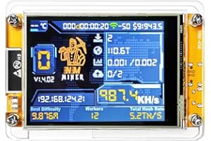 GENERIC NMMiner NerdMiner CYD Hashrate 980KH/s Lucky Miner ESP32-2432S028 2.8 inch Cheap Yello Display Crypto Solo Lottery Bitcoin DROOM