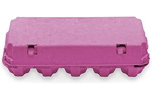 Eivolution EcoPack 10er Eierschachtel - Biologisch Abbaubar & Stapelbar für Hühnereier S M L - Platzsparend Optimal in Pink - 20er Set umweltfreundlich