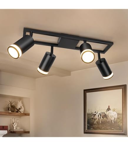 Ledvion Set de 3 Spots encastrés Zwart, Spot LED Encastrable Rond