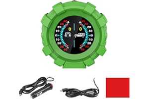 auto Off-road inclinometro con display, AUTOAND GPS Slope Meter Automotive Heads up Display LCD HD, Pitch & Roll Angolo di sistema di monitoraggio Tachimetro per tutti i veicoli