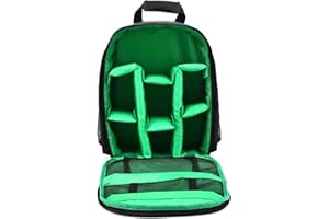 Andoer Camera Backpack, DSLR Digital Camera Bag, Small Reflex Photo Backpack, Waterproof Camera Backpack, Lightweight, Multi-Functional, Breathable Camera Bags, 33 x 26.5 x 12.5 cm