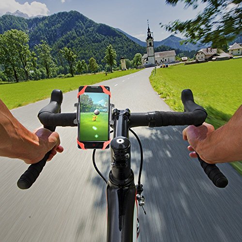 SONDERANGEBOT â‚¬8 1 TAG!! Handyhalterung Fahrrad Smartphone Handyhalter, Fahrrad Handy GPS Halter-Schwarz, Verstellbar fÃ¼r iPhone 7/ 7 Plus 6S/ 6S Plus 6/ 6Plus 5S Samsung Galaxy S5/ S4/ S3 usw. Schwarz