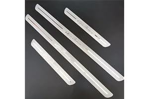 MBNEHHJ 4 PièCes Inoxydable Protecteur Seuil Porte Voiture Plaque pour Alfa Romeo STELVIO/GIULIA/GIULIETTA/Sportiva/Mito, AntidéRapant Anti-Rayures Protection seuil, Voiture Style Accessoires