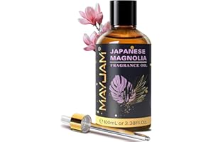 MAYJAM Aceite de Magnolia Japonesa 100ml, Aceite De Fragancia De Magnolia Japonesa para Difusor de Aceites Esenciales, Aromaterapia, Mejora la Concentración