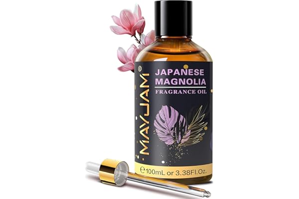 MAYJAM Aceite de Magnolia Japonesa 100ml, Aceite De Fragancia De Magnolia Japonesa para Difusor de Aceites Esenciales, Aromaterapia, Mejora la Concentraci n