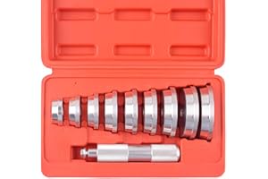 DAYUAN Bearing Tool Set, 11 Piece Aluminum Bushing & Seal Driver Kit for Automotive Wheel Bearings, Master Universal Kit with Carrying Case