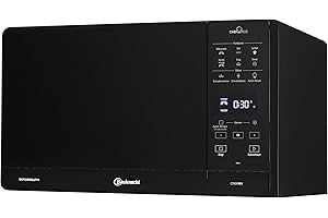 ‎BAUKNECHT Bauknecht MW 49 BL Freistehender Mikrowellen Backofen/Mikrowelle 800 Watt/Quarz-Grill 900 Watt/Heißluft 1700 Watt/Dampfgarfunktion inkl. Dampfgarbehälter