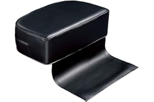 FITWISH Salón Booster Asiento Silla para Niño Pelo Peluquería Piel Sintética Urbanity Negro