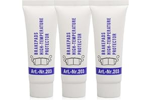 KKWOTER 3PCS Silicone Grease for Cars, High Temperature Brake, Brake Grease Paste, Lubricant Plumbers, Multi-Purpose, Silicone for O-Rings,Clear Eliminats Squeaking,Against Galling