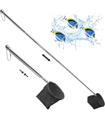 5er-Set Garnelen-/Fischkescher – Feinmaschig, 10 Cm Durchmesser, 25 Cm Lang – Für Aquarium, Teich Oder Bach
