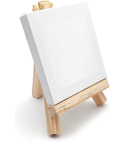 BREANIFULL Lot De 2 Mini Chevalets Bois Table 30x19cm - Support Pliable Pour Peinture, Photos, Cartes & Décoration Artisanat