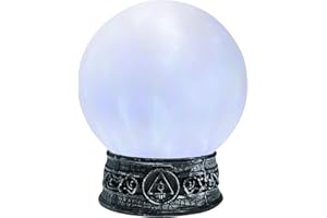 ‎AMSCAN Amscan Animierte Magische Wahrsagekugel - Schneekugel, Klassisch, Glas, Clear