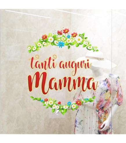 Vetrofania Kina Festa Del Papà Su PVC Trasparente 50x40 Cm - Decorazione Adesiva Per Vetrine