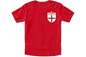 Purple Print House England Shirt Kids - Boys England Badge Retro T Shirt - Country European 2024 English Supporters Gifts for Kids