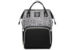 Armbq Diaper Bag Backpack, Leopard Multi function Baby Diaper Bag for Boys Girls Waterproof Backpack Travel Diaper Bag