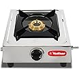 Hindflame 1 Burner Metro Stainless Steel Manual Gas Stove 1 Year Warranty (ISI Certified & BIS Approved) (1 Burner)