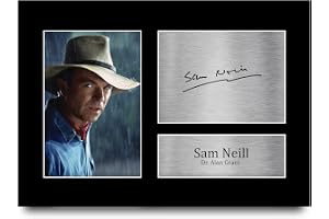 HWC Trading A4 Sam Neill Jurassic Park Presenter Tryckta Signerade Autografbilder För Filmmemorabilia Fans