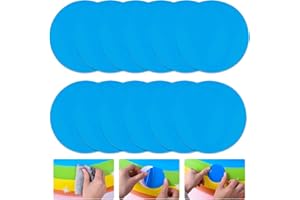 XLZJYIJ Poolflicken Reparatur, 12 PCS Pool Reparatur Kit, Selbstklebende Reparaturflicken Pool für Schwimmbäder, Patches Für Pool für Wasserbett Schwimmbäder Aufblasbares Boot