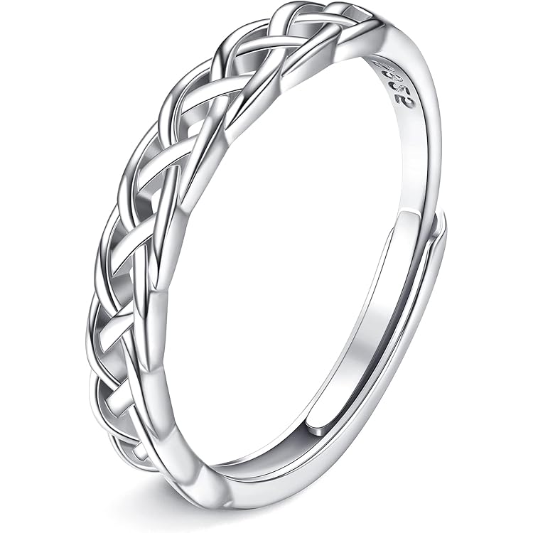 JeweBella 9 Stück Spinner Ring Set für Damen Herren Drehbarer Edelstahl Anxiety Ring Moon Star
