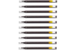 Pilot Ricariche per penne a gel G2 07, in set da 10 pezzi, di colore nero