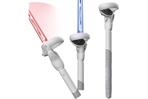 ZYBER Palo de Golf para Accesorios Oculus Quest 2, Extensión de Agarre de Controlador 3 en 1 para BeatSaber Sobrenatural, Adaptador de Club de Golf para Meta Quest 2, Mejora la Experiencia de Juego