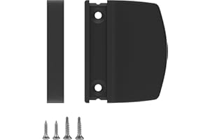 AwmnSrman Maniglia esterna per porta del balcone, colore nero, per porta del balcone, per esterni, in plastica, versatile, per porta del balcone, della terrazza, con viti incluse