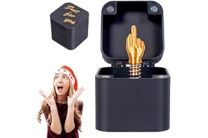 GONZTEL 1 Scatola Dito Medio, Regalo Divertente e Scherzo per Adulti, Decorazione per Casa e Ufficio, Idea Regalo di Natale, Scatola Sorpresa Pop-up