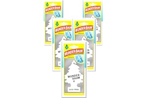 Wunderbaum Désodorisant Parfum de Voiture Arbre Magique Arbre Parfumé: 5 Pièce + Stylo à Bille light-tribe (Arctic White)
