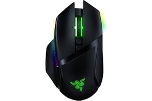 Razer Basilisk Ultimate HyperSpeed Wireless , Fastest Gaming Mouse Switch, 20K DPI Optical Sensor, Chroma RGB Lighting, 11 Programmable Buttons, 100 Hr Battery, Classic Black