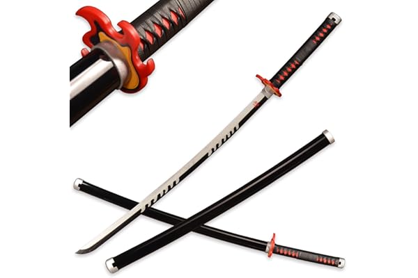ACTASITEMS Anime Japonais Cosplay Prop Épée en Bois - 104 cm, Katana