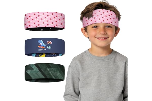 AUYAO Sport pannband flickor pojkar ventilerande svettband panna snabbtorkande hårband pannband löpning unisex svettband sport pannband för jogging cykel fitness yoga promenader tennis
