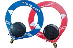 Mini Antena Circular, Antena de Bucle MW/SW, 4MHz-24MHz/500kHz-2000kHz Rango de frecuencia para radios radtel RT-860 880 920 CB/HF/SSB