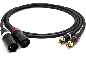 Mogami 2534 Quad Stereo par (L,R) ljudkabel, Neutrik Gold RCA – XLR hane, HiFi, 3,0 meter