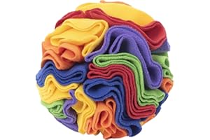 DONGKER Sniffing Ball per Cani, 6/8" Giocattolo Palla da Snuffle per Cane Lavabile Giocattoli Puzzle per Animali Addestramento, Giochi Interattivi, Regalo di Natale