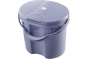 Rotho Babydesign 20002 0287 Secchio per Pannolini Usati - Top Windelmeier , 328 x 270 x 295 mm, Blu (Cool Blue)