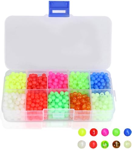 Lot De 30 Perles En Verre Plastique Pour Pêche - 6 Mm, 8 Mm, 10 Mm, Pour Montage Texas Et Carolina Rig, Noir