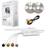 VIXLW VHS to Digital Converter, USB Capture Card, Convert VHS/VCR/Hi8/Mini DV Tape to DVD/Digital Files - Compatible with Cam