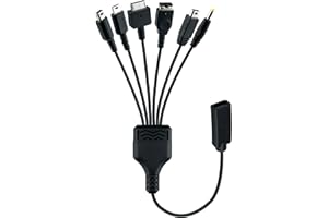 Mcbazel Kabel ładujący 6 w 1 typ C do NS DSi, 3DS, 2DS (w tym XL i nowe modele), DS, DS Lite, WII U, GBA SP, PSP1000 2000, 3000, PS VITA1000