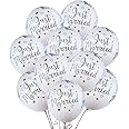 Just Married Wedding Decoration Balloons Mr Mrs Engagement White Silver