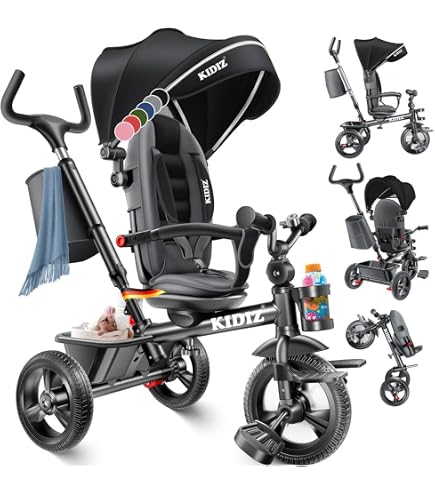 XUANYU Little Porteur Voiture Bébé Dès 12 Mois – Draisienne Rouge Avec Klaxon, Volant Directionnel, Roues Extra-Larges, Compteurs Factices – Idéal Équilibre & Motricité