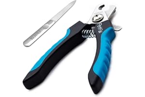 PetPäl Ciseaux à griffes professionnels pour chiens, chats de qualité professionnelle - Coupe-griffes pour la maison - Entretien facile et sûr pour la maison grâce à l'entretoise - Safety Guard Guard