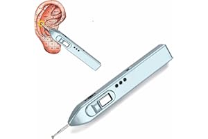 ‎FILFEEL Ohrsonde Ohrreflexzonenmassage, Ohrmuschel Detektor Automatischer Ohrerkennungsstift Akupressur Zubehör mit Warnton zur Sensible Punkte lokalisieren & Diagnose Gesundheitsprobleme