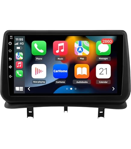 Autoradio Android Pour Renault Clio 3 (2005-2014) - Écran 9 Pouces, CarPlay Sans Fil, Snapdragon 8 Cœurs